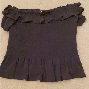 smoked off shoulder top